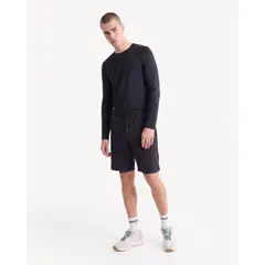 SEVEN SEVEN - Camiseta Manga Larga Texturizada Para Hombre Negro