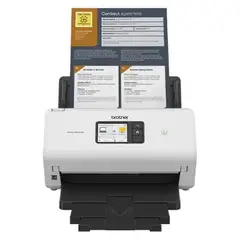BROTHER - Escáner De Escritorio Inalámbrico Ads-3350w De 40 Pp Blanco