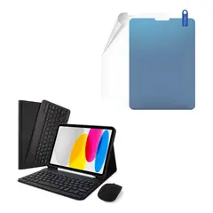 GENERICO - FORRO ESTUCHE TECLADO + MOUSE + PAPER LIKE PARA IPAD PRO 12.9 20-21-22