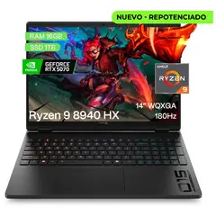 HYPERX - Portátil Gamer OMEN Ryzen 9 8940 HX 16GB RAM 1TB SSD 5070RTX