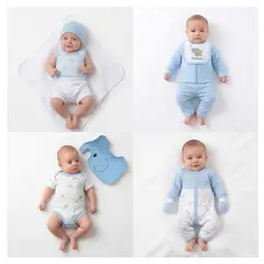 BABY KDS - Primera Muda para Bebé en Algodón – Azul