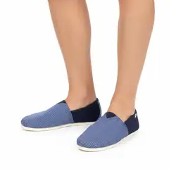 XIAN SHOES - Alpargata hombre raya azul Ref A34