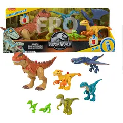MATTEL - Figura Jurassic World Imaginext Paquete De Dinosaurios Fisher-price