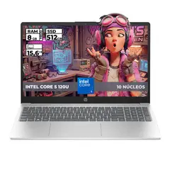 HP - PORTATIL INTEL CORE 5-120U 8GB RAM 512GB SSD 15'' FHD