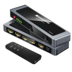 GENERICO - Switch Hdmi 4 En 1  4k 60hz Con Control Remoto