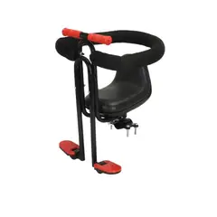 ZHOPI CO - Silla Para Bicicleta Infantil Delantera Con Baranda Y Reposapies