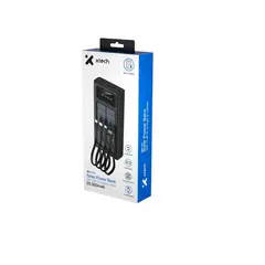 XTECH - Power Bank 20.000 Mah Con Cables Solar Linterna
