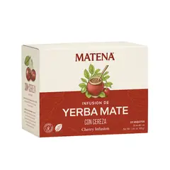 GENERICO - Infusiones Yerba mate Sabor A Cereza Original Argentina Caja x 20 unidades