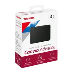 TOSHIBA - Disco Externo Canvio Advance 4 TB Negro