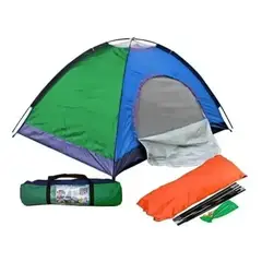 GENERICO - Carpa Camping Para 4 Personas Impermeable Acampar