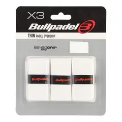 WILSON - 3 Overgrips Bullpadel GB1603 Senso Blanco