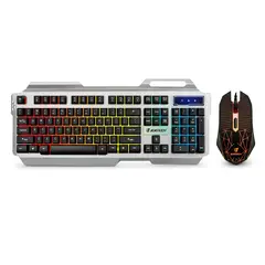 TM - Combo Teclado Y Mouse Gamer RGB Alámbrico KM950