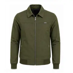 MODA EN CIRCUITO - Chaqueta de Dril para Hombre Estilo Harrington