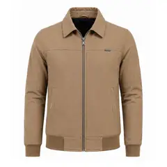 MODA EN CIRCUITO - Chaqueta de Dril para Hombre Estilo Harrington