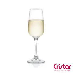 CRISTAR - Copa de vidrio Cristar: para champaña 3 piezas
