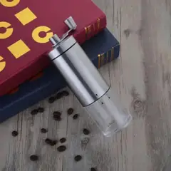 TRIPLE CLEAN - Molino De Granos De Café Manual Manivela Negro Acero