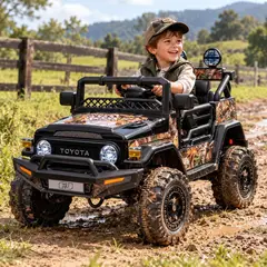INFANTOYS - Carro Electrico Niño Niña Montable Toyota YJ2099 Selva 12V