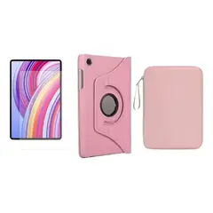 GENERICO - FORRO ESTUCHE 360 GIRATORIO + VIDRIO + FUNDA PARA SAMSUNG S6 LITE P610 - P615