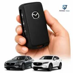 GENERICO - Funda forro protector para llave inteligente Mazda multiversión compatible con Mazda CX-5, CX-30, CX