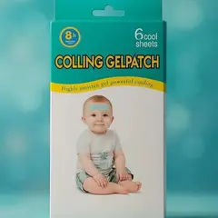 GENERICO - PARCHES DE GEL REFRIGERANTE PARA FIEBRE - COMBO X5 UNIDADES