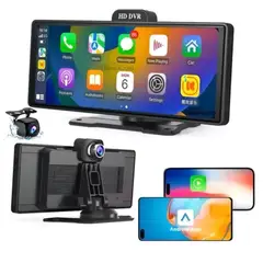 CAR ACCESSORIES - Pantalla CarPlay 10.2 Pulgadas Smart Auto BT Camara Delantera y Reversa 64GB