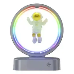 GENERICO - Lámpara Reloj Astronauta en la Luna LED Decorativa