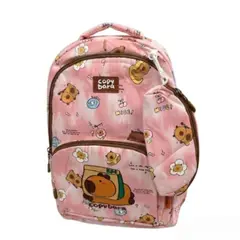 MULTIBAGS - MORRAL MOCHILA MALETA MALETIN BOLSO VIAJE CUTE COLEGIO TRABAJO CAPIBARA-ROSA