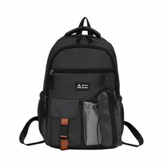 MULTIBAGS - MOCHILA MORRAL MALETIN VIAJE IMPERMEABLE GYM COLEGIO TRABAJO DEPORTIVO-NEGRO