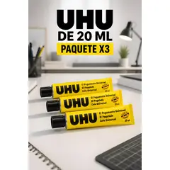 UHU - Pegamento universal de 20 ml x3 und