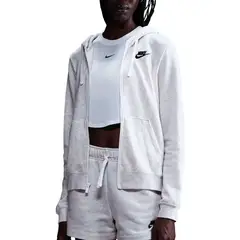 NIKE - Chaqueta Mujer Blanco Sportswear Club Fleece DQ5471-051