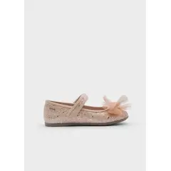 MAYORAL - Baleta Merceditas Glitter Oro Rosa