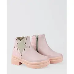OTRAS MARCAS - Bota Charol Detalle Estrella Rosa