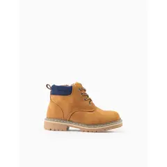 ZIPPY - Botas Gamuza Cordones Mostaza