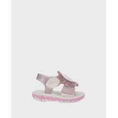 GRENDENE - Sandalias Velcro Flor Rosa Glitter