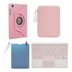 GENERICO - Estuche 360 Giratorio + Paper Like + Teclado Trackpad + Funda para SAMSUNG S6 LITE P610 - P615