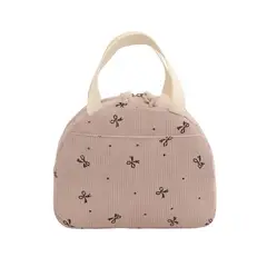 AEROBAG - LONCHERA PORTACOMIDA TÉRMICA IMPERMEABLE BOLSO TELA GAMUZA ALMUERZO ESCOLAR COLEGIO-MOÑOS
