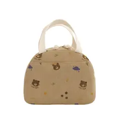 AEROBAG - LONCHERA PORTACOMIDA TÉRMICA IMPERMEABLE BOLSO TELA GAMUZA ALMUERZO ESCOLAR COLEGIO-OSOS