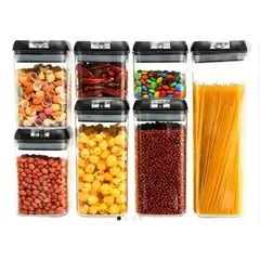 GENERICO - Organizador/Contenedor de Alimentos Recipientes Herméticos X7