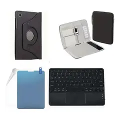 GENERICO - Estuche 360 Giratorio + Paper Like + Teclado Trackpad + Funda para SAMSUNG S6 LITE P610 - P615