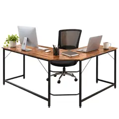 MOBLIHOUSE - Escritorio Office Corner En L Para Computador 170×120×73cm