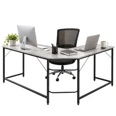 MOBLIHOUSE - Escritorio Office Corner En L Para Computador 170×120×73cm