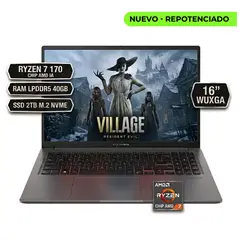 ASUS - PORTATIL VIVOBOOK M1605, RYZEN 7 170 CHIP AMD IA, LPDDR5 40GB  SSD 2TB M.2 NVME, 16" WUXGA,