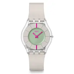 SWATCH - Relojes Unisex Own Your Time. Reloj Silicona Beige SS08K124