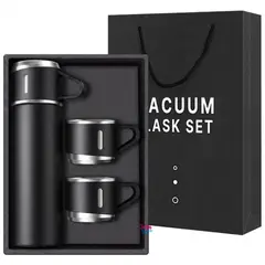 JAYSTORE - Termo Café Botella Térmica Acero Inoxidable 3 Tazas Bebidas Calientes Frías