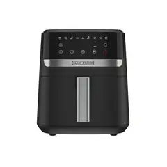 BLACK & WHITE - Freidora de aire Black+Decker PURIFRY 5.5Lts