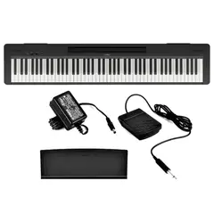YAMAHA - Piano Digital P-145B Bluetooth 88 Teclas Pesadas con Pedal, Adaptador y Atril
