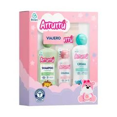 ARRURRU - Estuche Viajero Rosado 4 Artículos