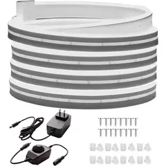 LEDMAX - Tira Luces Neon Flex 5 Metros Luz Led Cinta Blanca