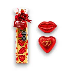 ADRO - Estuche de Chocolates Labios y Corazones 30g