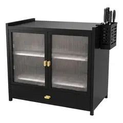 CHINA - Organizador Mueble Cocina Platero Negro Multiusos